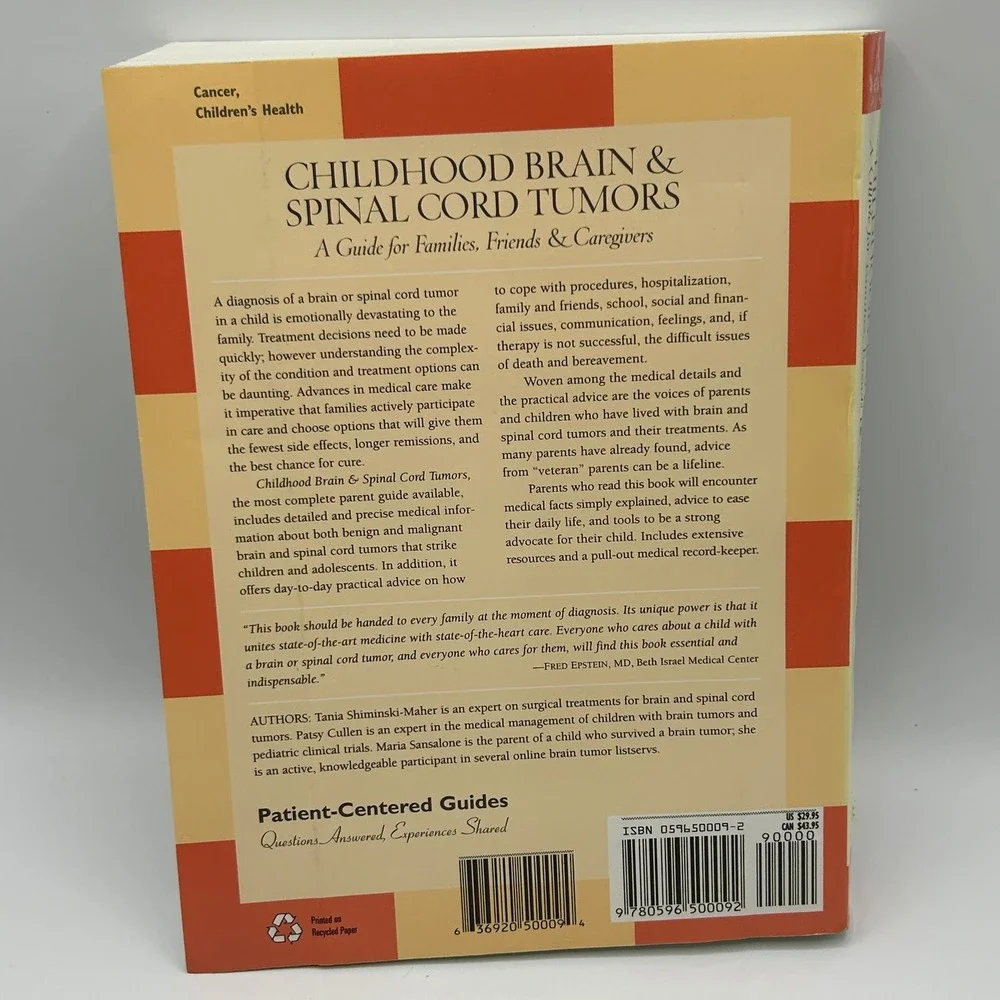 Childhood Brain Spinal Cord Tumors Guide Shiminski-Maher 1st Ed Paperback Health
